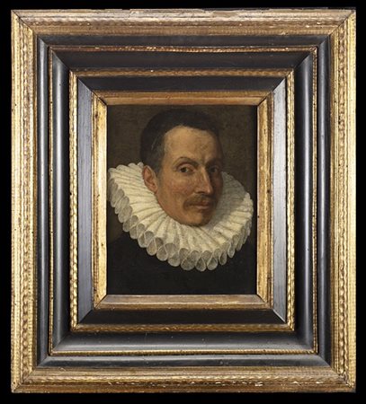 Scuola del secolo XVII

Ritratto di nobiluomo con gorgiera
Olio su tela cm 43x3