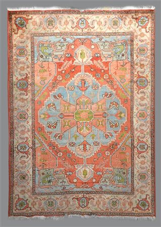 Tappeto Sparta, Anatolia, fine secolo XX.
Decoro con motivo tipico dei tappeti