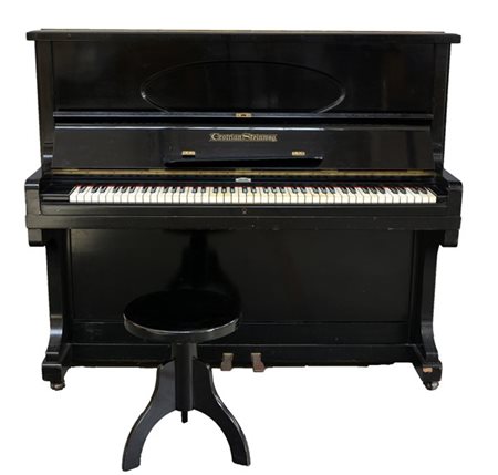 Pianoforte verticale in legno ebanizzato Grotrian Steinweg, Braunschweig 1923.