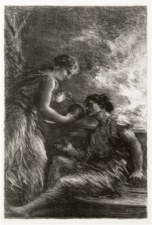 Henri Fantin-Latour Le valchirie atto I
Litografia originale mm 227x151 (all'imm