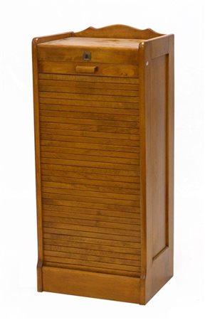 Mobiletto con fronte a saracinesca celante vani (cm 44x100x33) (difetti)