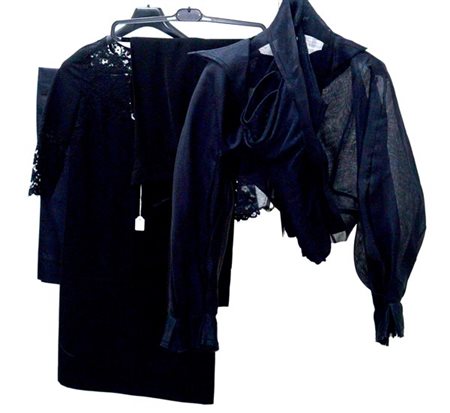 ERMANNO SCERVINO, CARLA CARINI
Lotto composto da bolero in chiffon di seta, pan