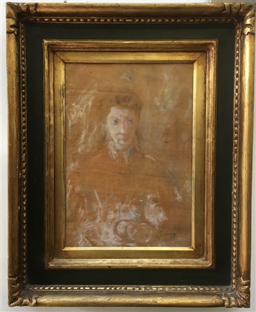 Pio Semeghini "Ritratto femminile" olio su compensato (cm 40x29) Firmato in bass