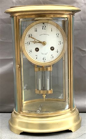 JANNETTI PADRE E FIGLI
Pendola con cassa in ottone e vetri molati
Fine secolo X