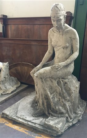 G. Martinelli Bozzetto in gesso per scultura commemorativa raffigurante "Figura