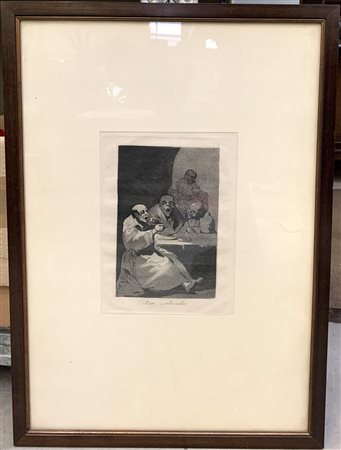 GOYA Y LUCIENTES, Francisco. Los Caprichos. Una incisione dalla celebre raccolt