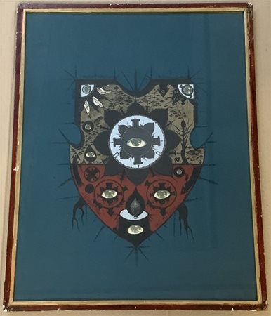 Guy Harloff "Senza titolo" litografia a colori, firmata in basso a destra. In c