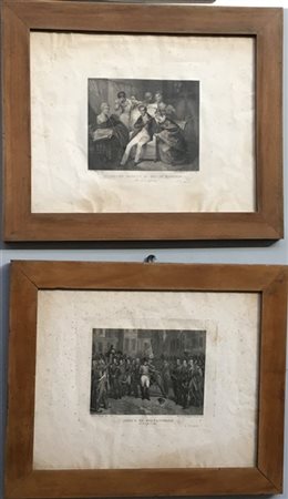 Guadagnini. Due acqueforti del secolo XIX raffiguranti scene della vita di Napo