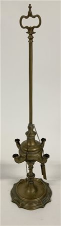 Lampada fiorentina in ottone (h cm 62) (difetti)