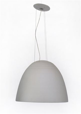 Ernesto Gismondi Lampada a sospensione con paralume in lamina di alluminio model