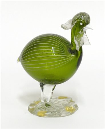 Manifattura di Murano
"Uccello"
Scultura in vetro massello trasparente incolore