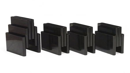 Giotto Stoppino Lotto di quattro portariviste modello "4676". Produzione Kartell