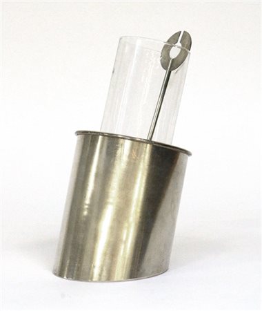 Luigi Massoni Set da cocktail. Produzione Progetti, Italia, 1974. Metallo argent