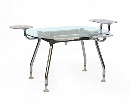 Adriano Baldanzi e Alessandro Novelli Scrivania modello "Drums". Produzione Sitl