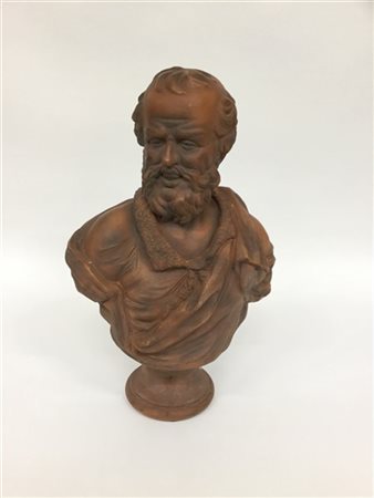 Goldscheder Friedrich "Gentiluomo con barba"
Scultura in terracotta. Secolo XX.