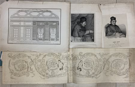 Cartella contenente stampe e incisioni (difetti)