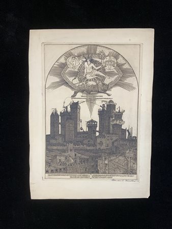 Benvenuto Disertori "Il pianeta Venere" 1924 circa
acquaforte e bulino
(lastra c