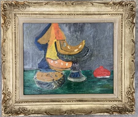 Gino Meloni "Senza titolo" 1947
olio su compensato
cm 40x50
firmato in basso a s