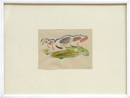 Alberto Manfredi "Senza titolo" 
acquerello su carta
cm 8x10
firmato in basso a