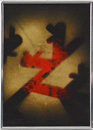 Erminio Segatta "Senza titolo" 
tecnica mista su cartoncino
cm 24x17
firmato in