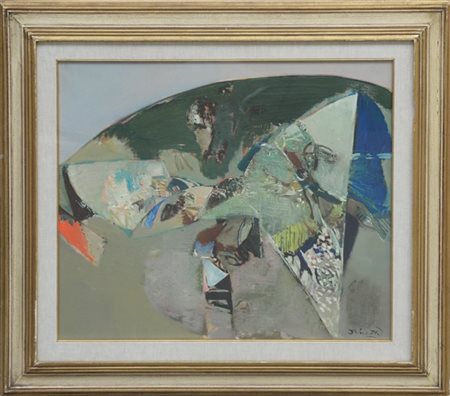 Lino Dinetto "Primavera veneta" 1973
olio su tela
cm 60x70
firmato in basso a de