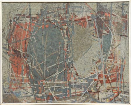 Claude Curnier "Gris de Paris" 
olio su tela
cm 65x81. In cornice (lievi difetti