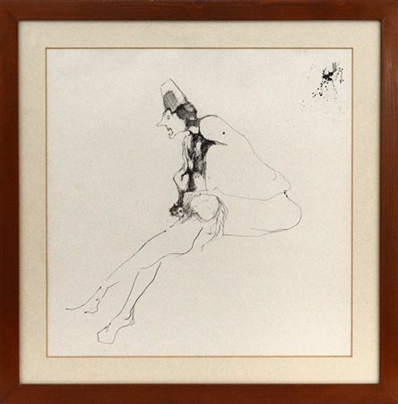 Nag Arnoldi "Senza titolo" 1973
china su carta
cm 48x48
firmato e datato in alto