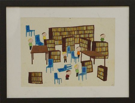 The Royal Art Lodge "Senza titolo" 2002
acrilico e china su carta
cm 22x30
firma