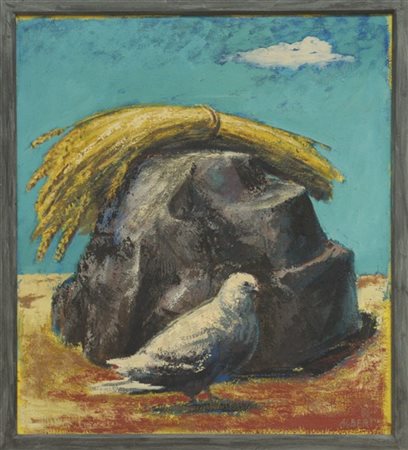 Albert Hermann "Senza titolo" 1986
olio su tela
cm 96x85,5
firmato e datato in b