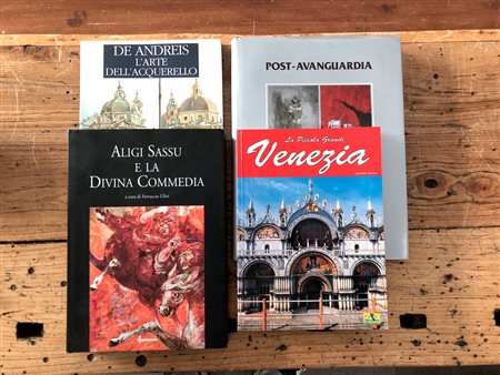  LIBRI D'ARTE CON DEDICA (DE ANDREIS, SASSU) - Lotto unico di 3 cataloghi con dedica