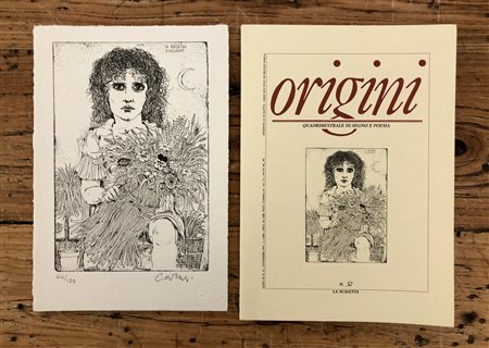 LIBRI D'ARTE CON OPERE ALL'INTERNO (BRUNO CARUSO) - Origini. Quadrimestrale di-segno e poesia, 1997