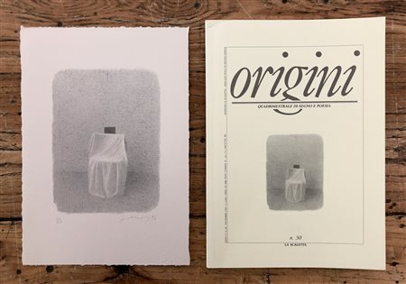 LIBRI D'ARTE CON OPERE ALL'INTERNO (GIANFRANCO FERRONI) - Origini. Quadrimestrale di-segno e poesia, 1996