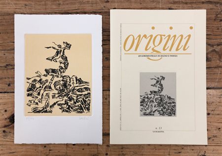 LIBRI D'ARTE CON OPERE ALL'INTERNO (VASCO BENDINI) - Origini. Quadrimestrale di-segno e poesia, 1991