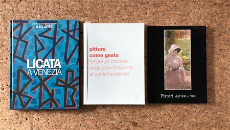LIBRI D'ARTE (LICATA,  AUTORI VARI) - Lotto unico di 3 cataloghi