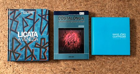 LIBRI D'ARTE (LICATA,  GLATTFELDER, COSTALONGA) - Lotto unico di 3 cataloghi