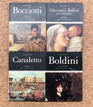 CLASSICI DELL'ARTE (BOCCIONI, BELLINI, CANALETTO, BOLDINI) -- Lotto unico di 4 cataloghi