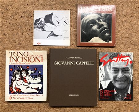 ARTISTI FIGURATIVI ITALIANI - Lotto unico di 5 cataloghi