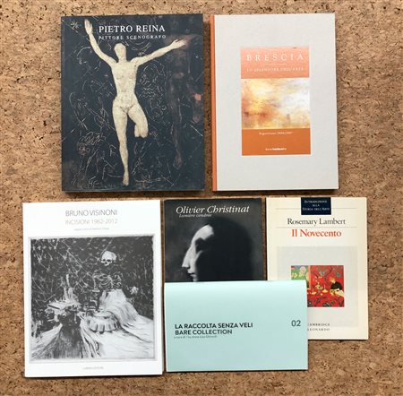 LIBRI D'ARTE (VISINONI, REINA, CHRISTINAT, AUTORI VARI) - Lotto unico composto da 6 cataloghi