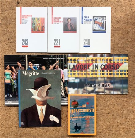 LIBRI D'ARTE (BOHM, MAGRITTE, MULAS, IMPRESSIONISTI, PESCATORI, ASTI, AUTORI VARI) - Lotto unico composto da 7 cataloghi