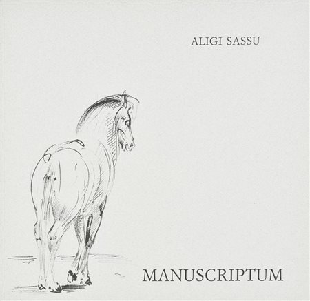 Aligi Sassu MANUSCRIPTUM volume contenente un'acquaforte firmata su carta,...