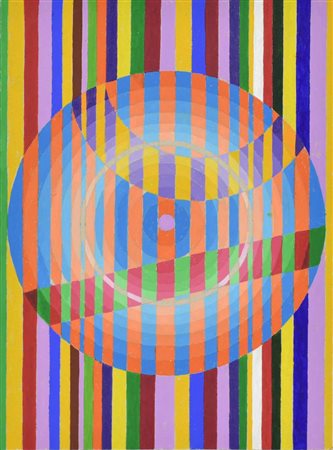 Francesco Fasano DIVERGENZE CROMATICHE acrilico su cartoncino, cm 29x21 sul...