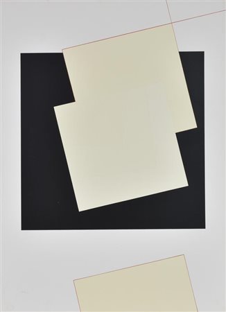 Andrea Pierbò SENZA TITOLO serigrafia su cartoncino Schoellershammer, cm...