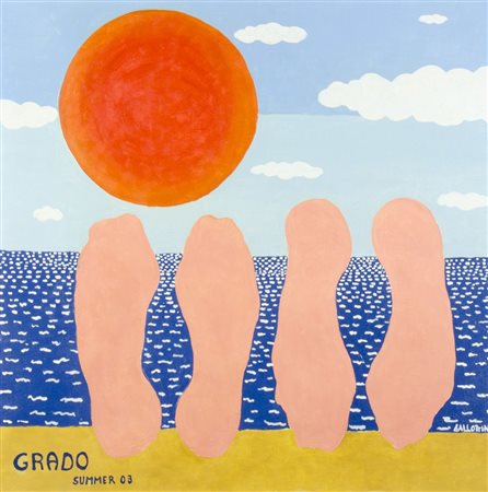 Giorgio Gallottini Attivo a Gorizia negli anni '50-'60 "Grado summer 03" cm....