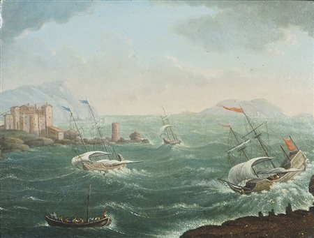 Ambito di Tommaso Ruitz Attivo alla metà del XVIII secolo "Marina con...