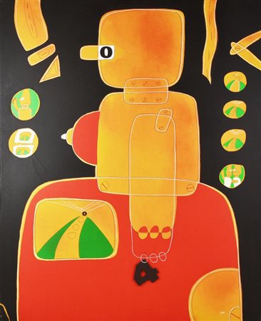 Giuliano Ghelli INCUBATRICE DI PAESAGGI acrilico e assemblage su tela, cm...