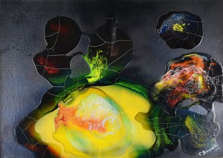 Franco Brunatto HIDDEN BEAUTY tecnica mista su cartone telato, cm 50x70 sul...