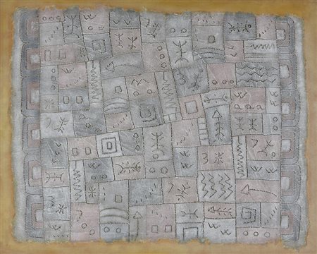 Antonino Nacci SENZA TITOLO tecnica mista su tela, cm 80x100 sul retro: firma