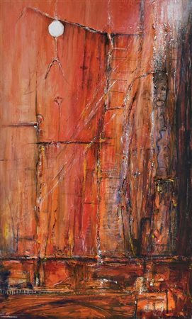 Ciro Spinapolice MEDITAZIONE ASTRATTA tecnica mista su cartone telato, cm...