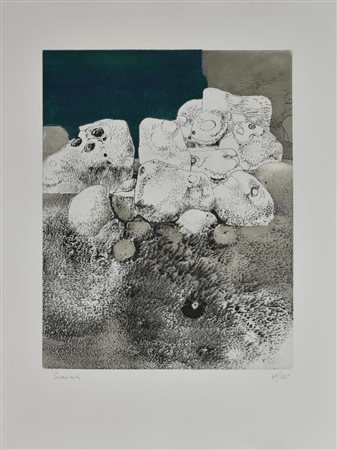 Leonardo Cremonini SENZA TITOLO incisione su carta, foglio cm 75x56, battuta...