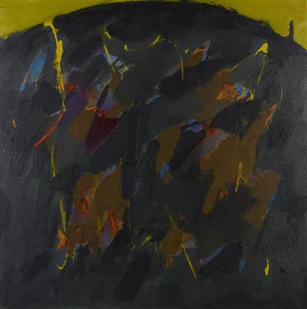 Walter Fusi DA AFTER THE LONG SUMMER tecnica mista e acrilico su tela, cm...